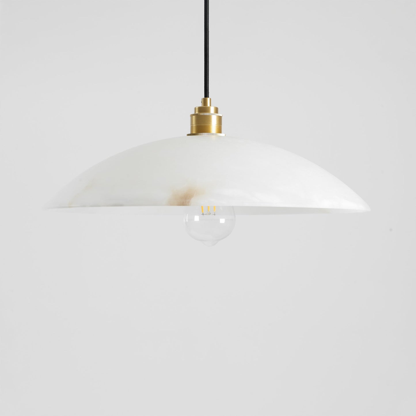 Alabaster Dome Pendant Light