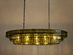 Heritage Ghiaccio Oval Chandelier