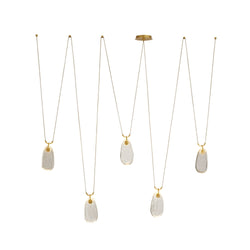 Sculptural Melt Chandelier – Gold