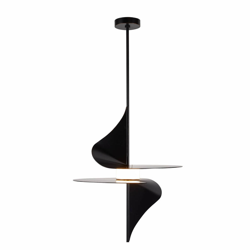 Sculptural Renly Pendant – Black