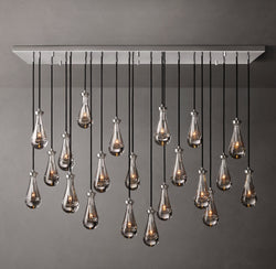 Signature Rain Rectangular Chandelier – 54"