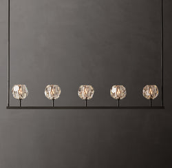 Heritage Boule De Cristal Clear Glass Linear Chandelier
