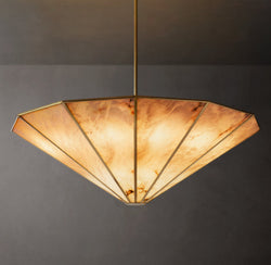 Sculptural Lucette Round Chandelier