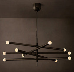 Sculptural Rousseau 10-Light Mobile Orb Chandelier