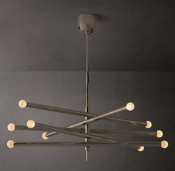 Sculptural Rousseau 10-Light Mobile Orb Chandelier