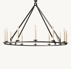 Heritage 19th C. English Openwork Round Chandelier – 50"