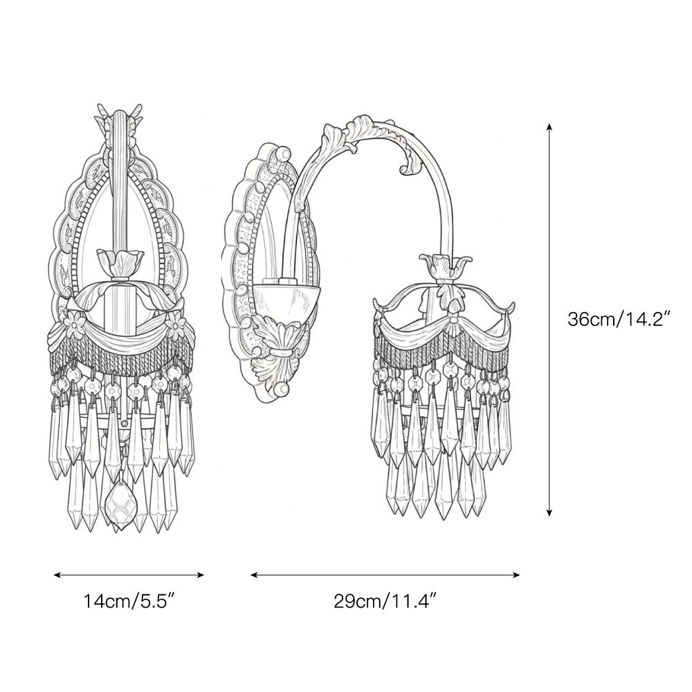 Evangeline Brass Wall Lamp — view 5