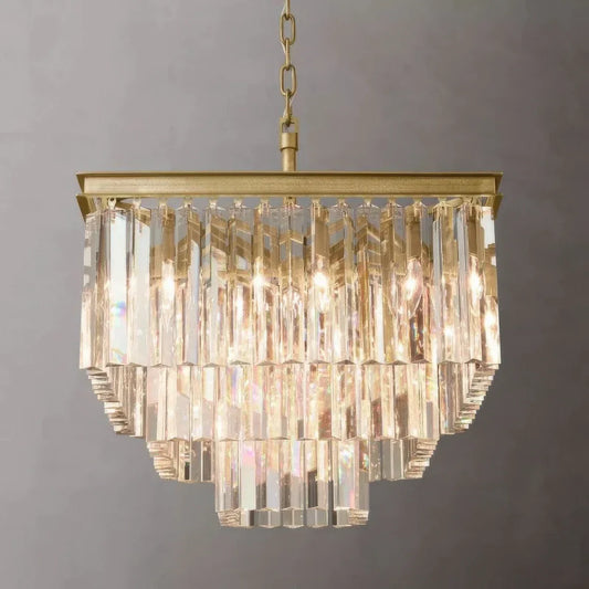1920s Odeon Square Chandelier
