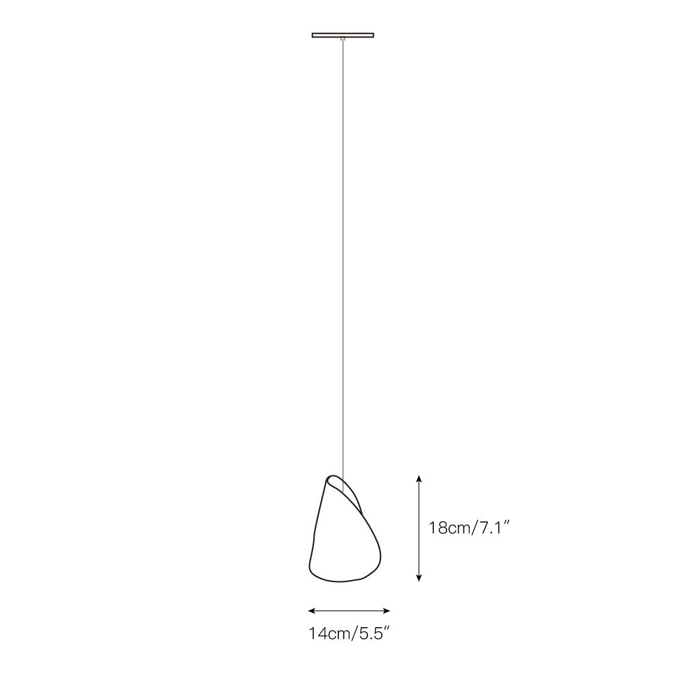 21 Thin Porcelain Pendant Lamp — view 3