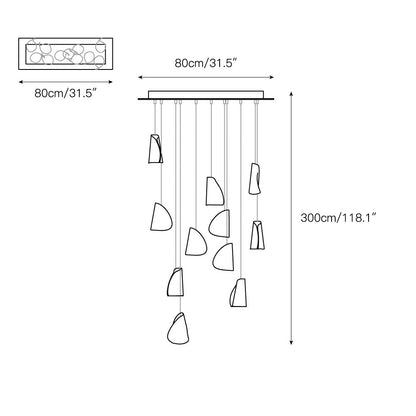 21 Thin Porcelain Pendant Lamp