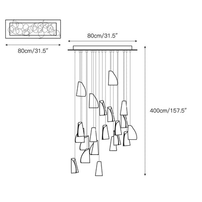 21 Thin Porcelain Pendant Lamp