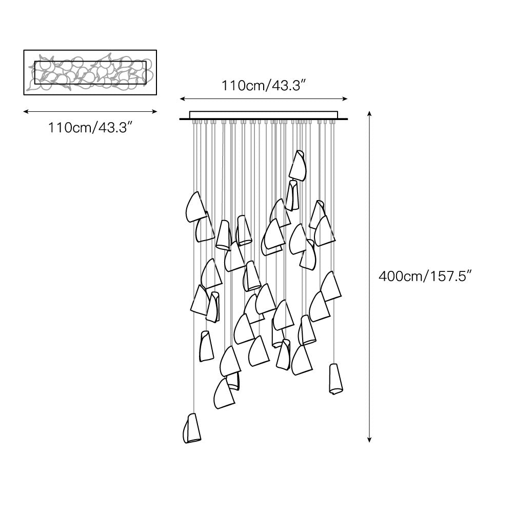 21 Thin Porcelain Pendant Lamp
