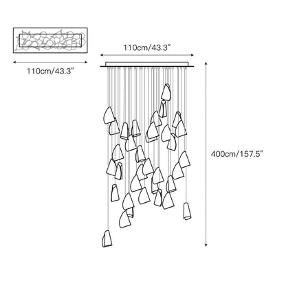 21 Thin Porcelain Pendant Lamp