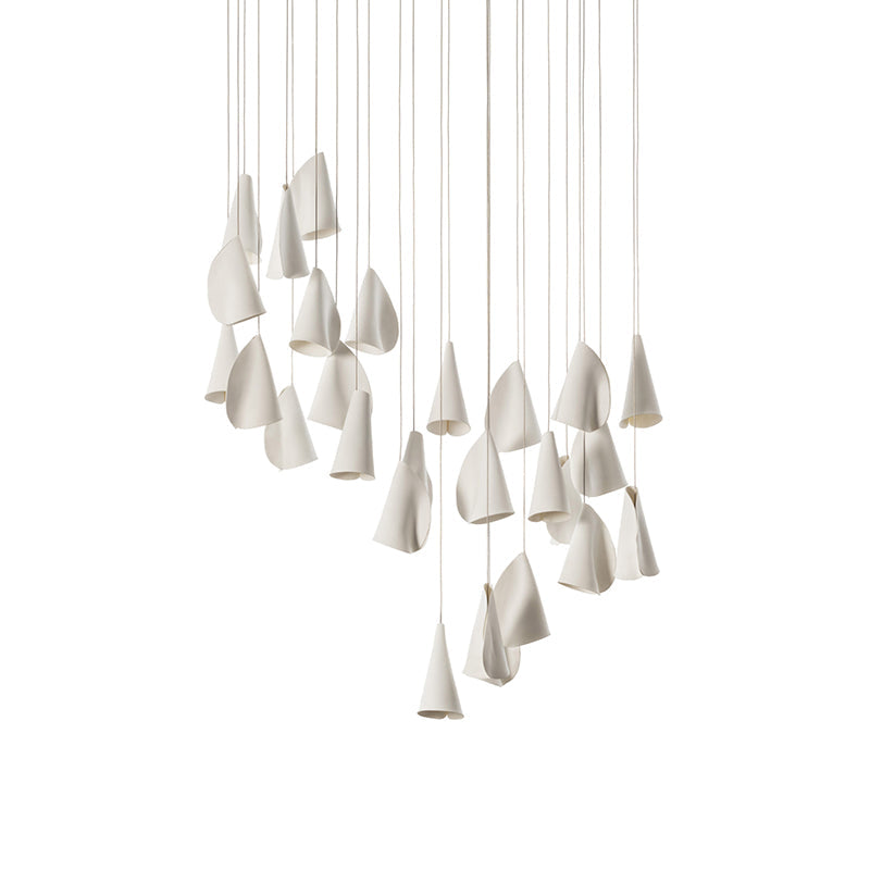 21 Thin Porcelain Pendant Lamp