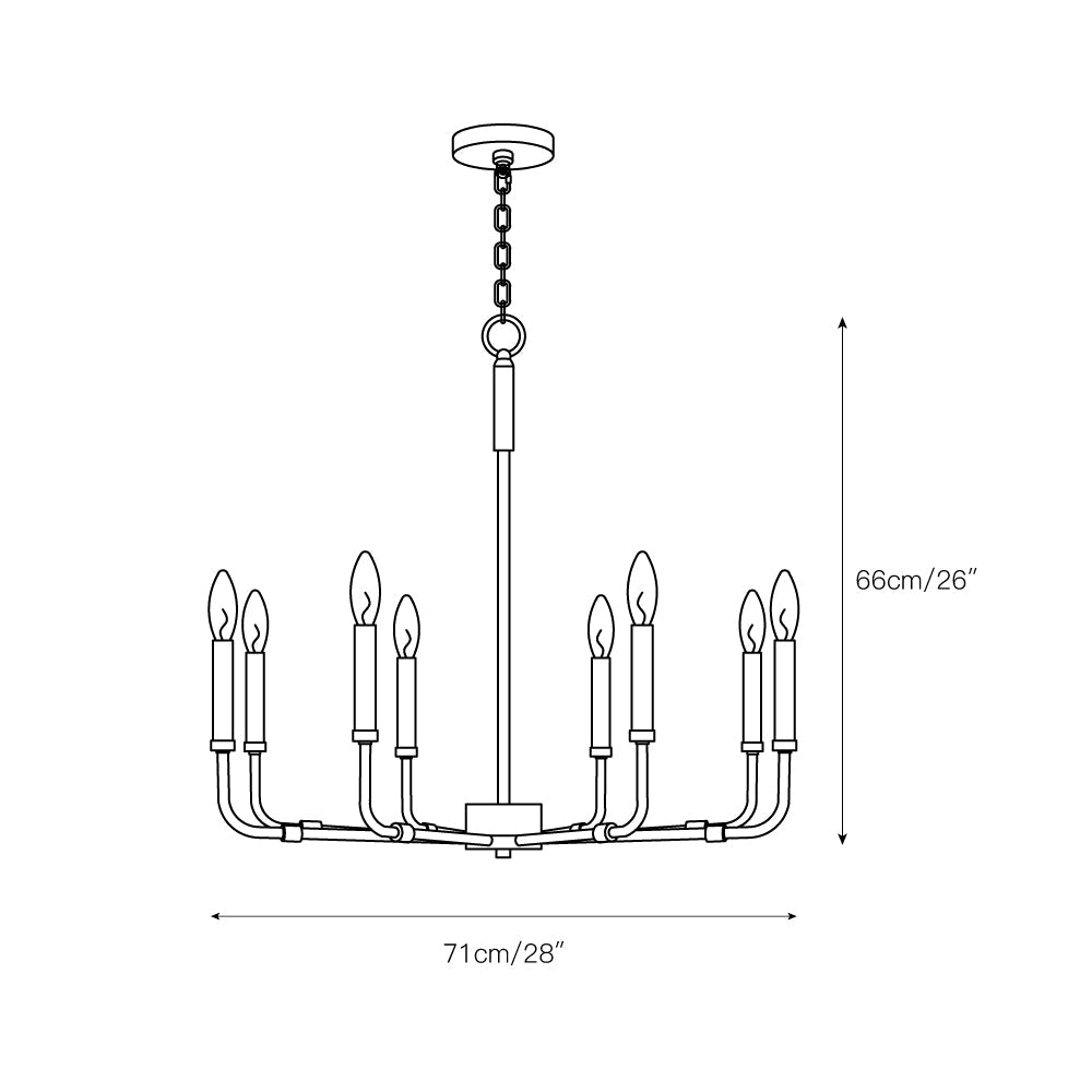 Abner Chandelier — view 6