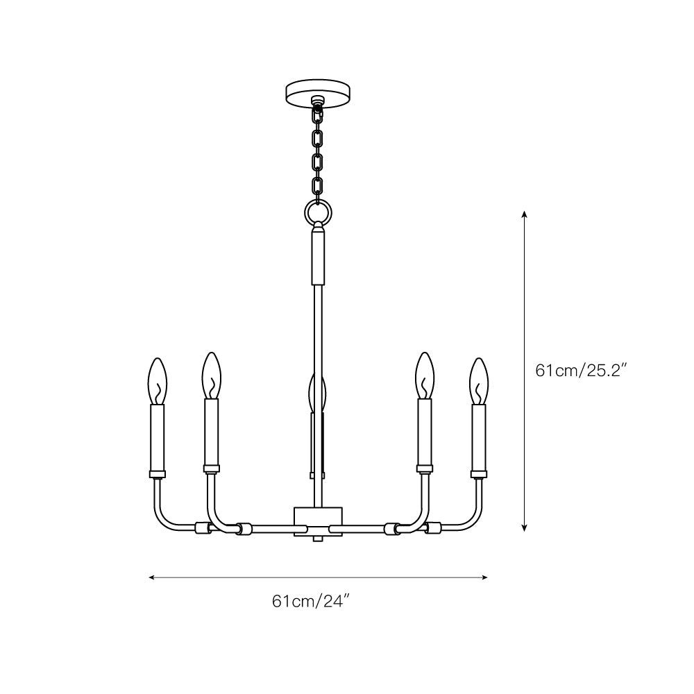 Abner Chandelier — view 5