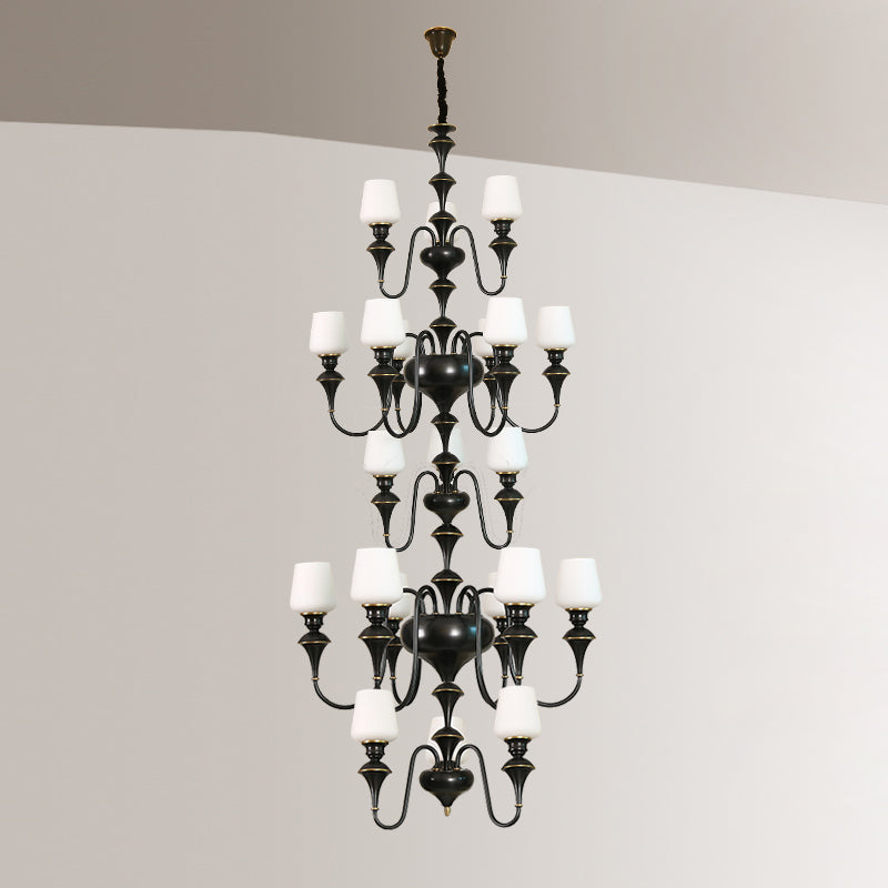 Abrahamson Shaded Tiered Chandelier — view 35