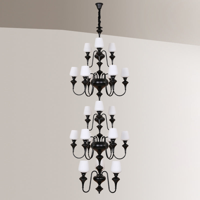Abrahamson Shaded Tiered Chandelier — view 33