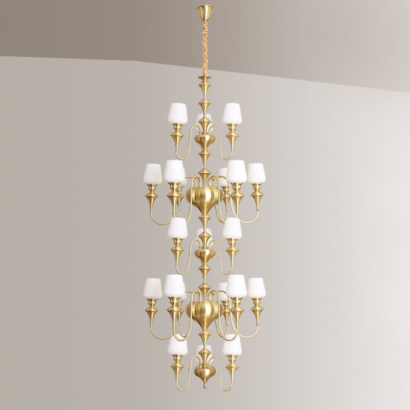 Abrahamson Shaded Tiered Chandelier — view 34