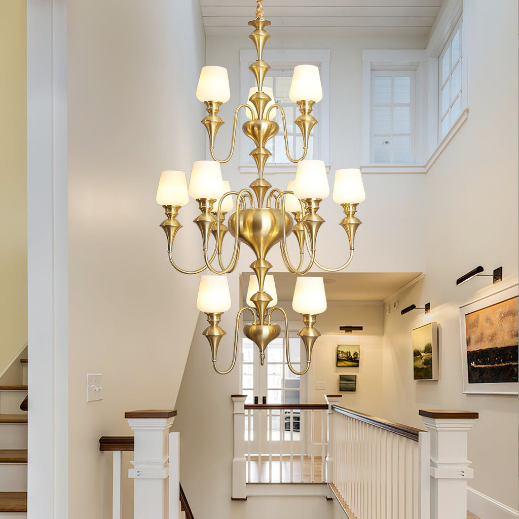Abrahamson Shaded Tiered Chandelier — view 8
