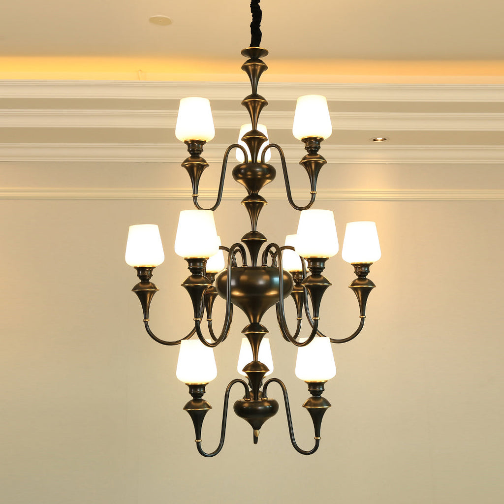 Abrahamson Shaded Tiered Chandelier — view 22