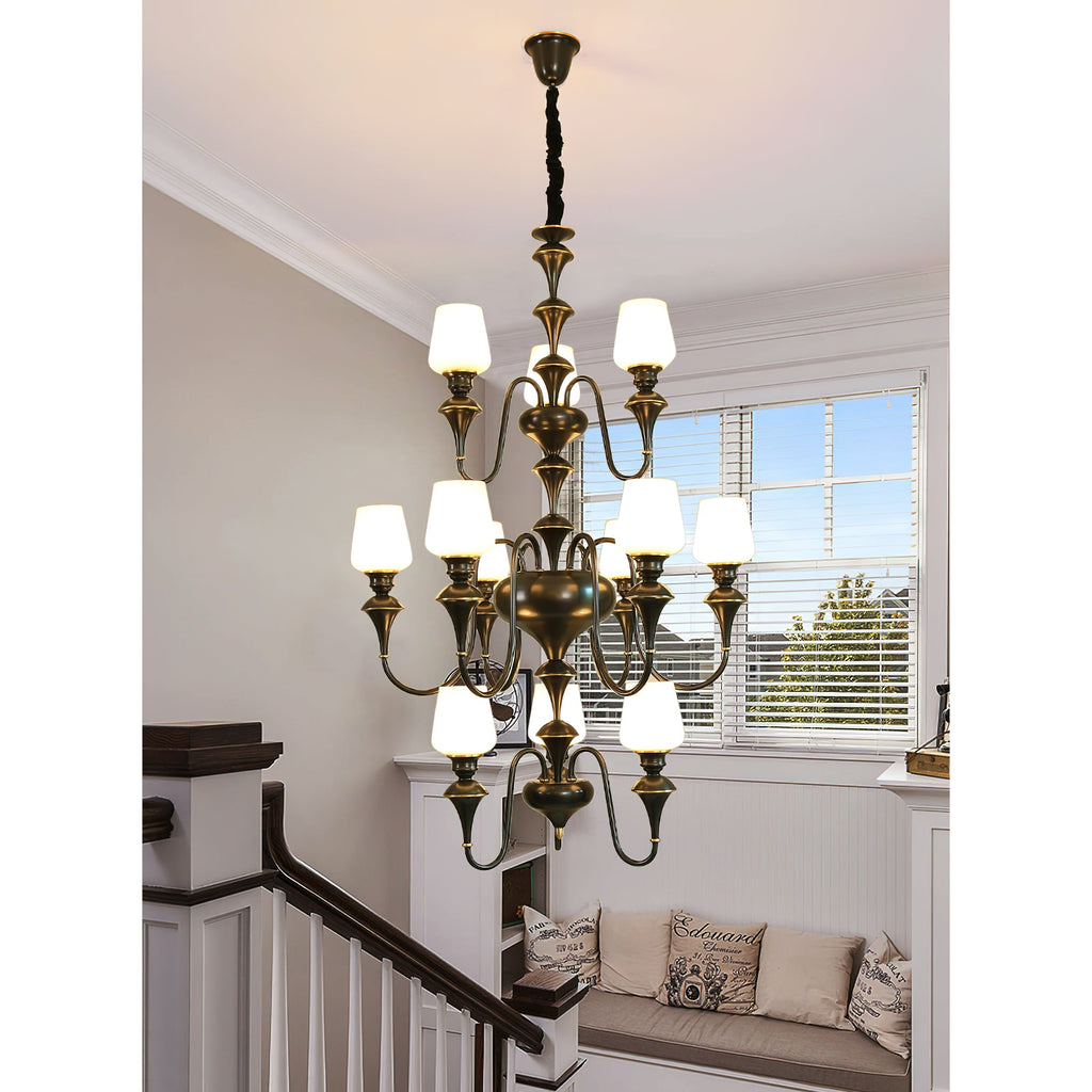 Abrahamson Shaded Tiered Chandelier — view 14