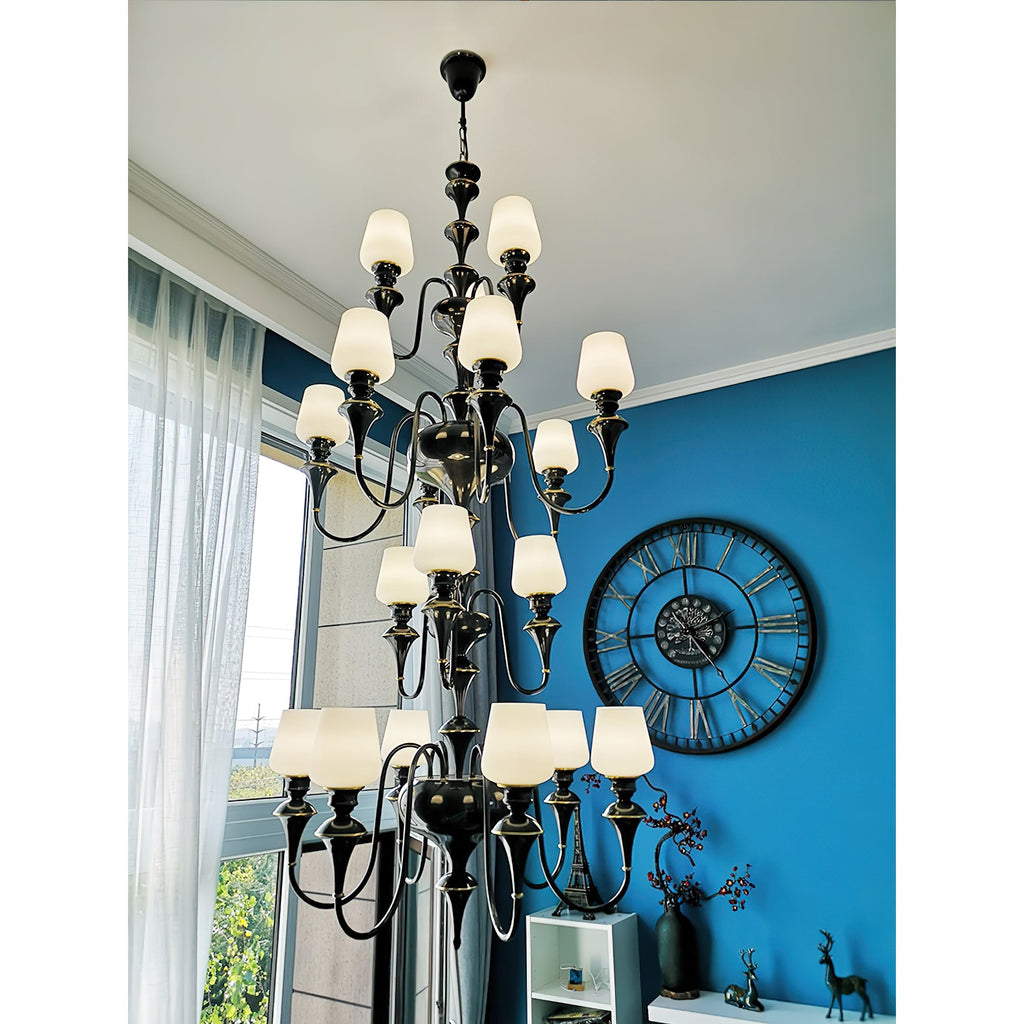 Abrahamson Shaded Tiered Chandelier — view 13