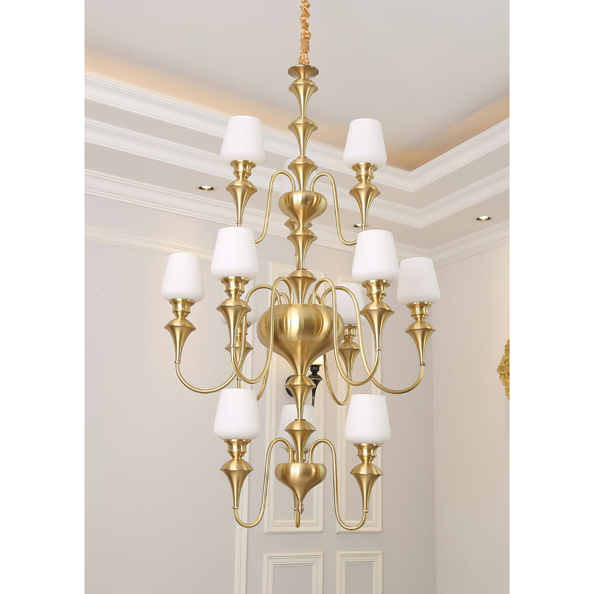 Abrahamson Shaded Tiered Chandelier — view 16