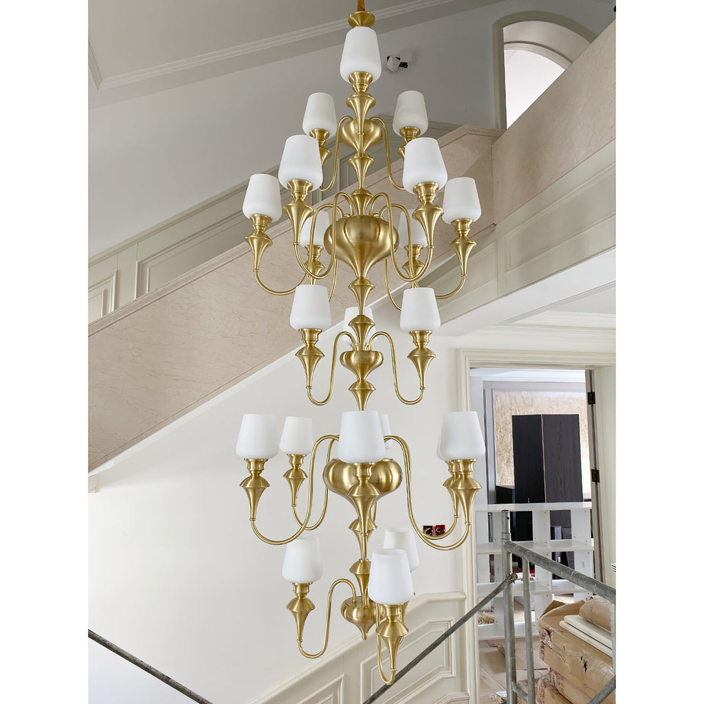 Abrahamson Shaded Tiered Chandelier — view 10