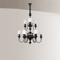 Abrahamson Shaded Tiered Chandelier — view 24