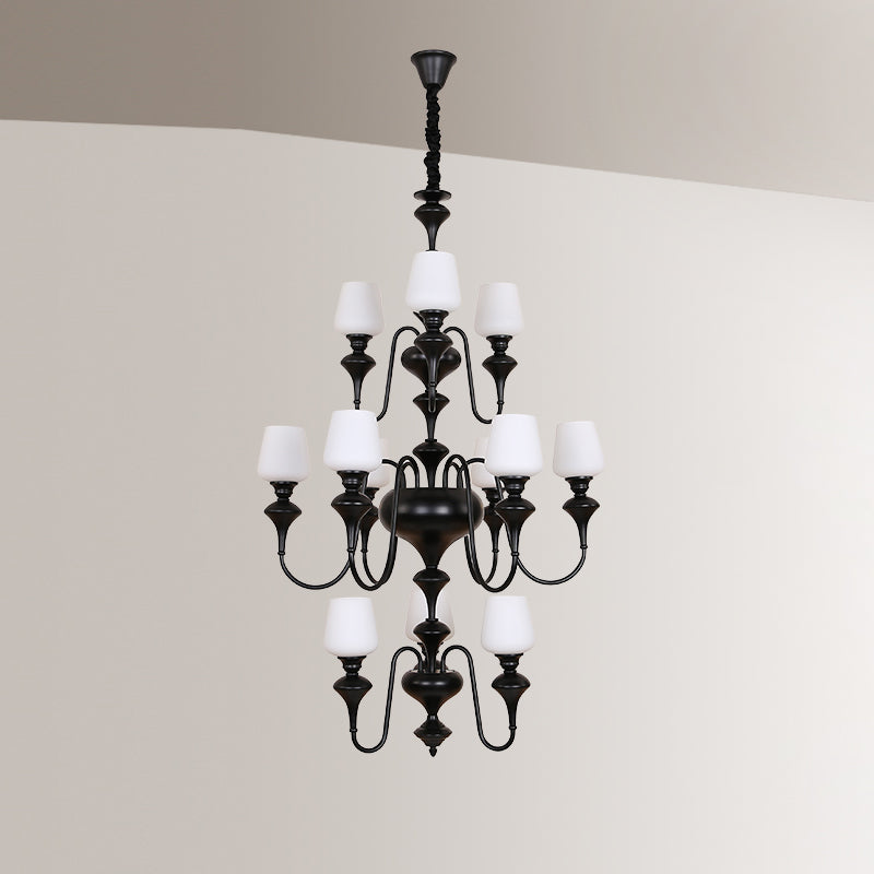 Abrahamson Shaded Tiered Chandelier — view 27