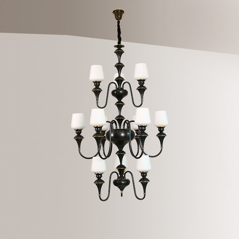 Abrahamson Shaded Tiered Chandelier — view 29