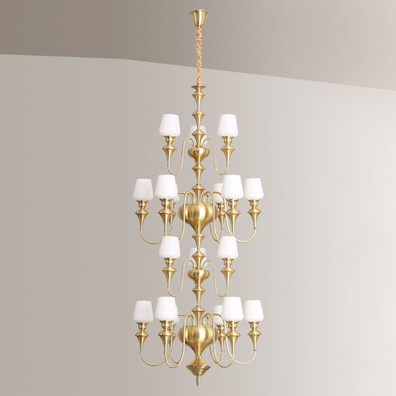 Abrahamson Shaded Tiered Chandelier — view 31