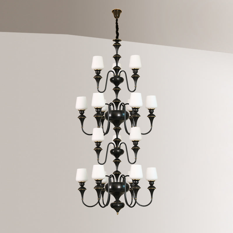 Abrahamson Shaded Tiered Chandelier — view 32