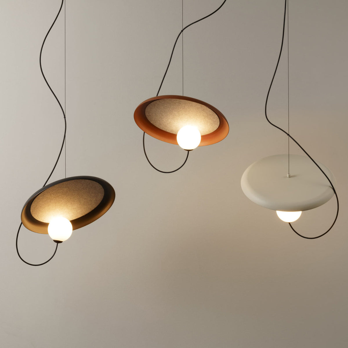 Acoustic Disc Pendant Lamp — view 3