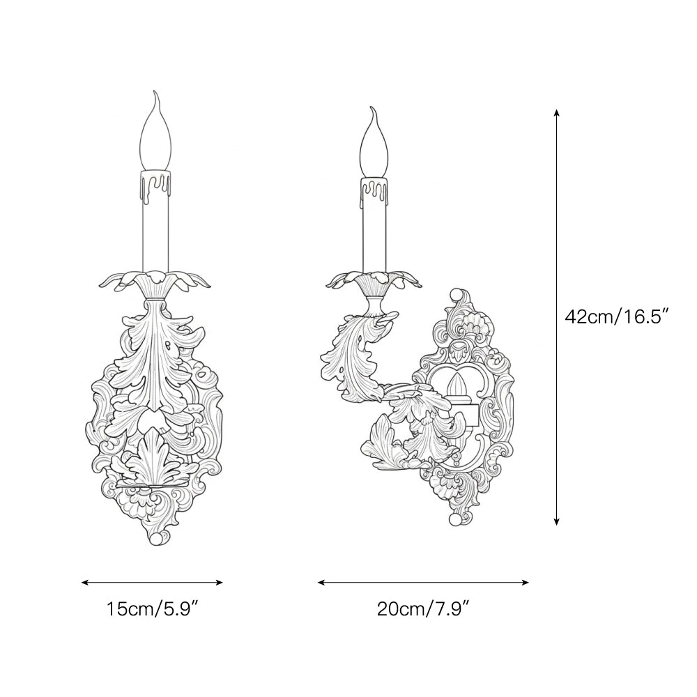 Adriana Baroque Wall Lamp — view 3