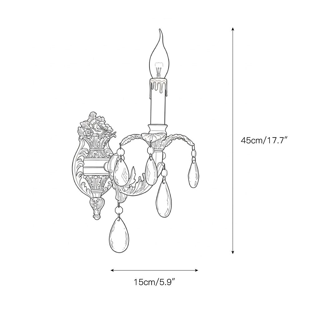 Adriana Brass Wall Lamp — view 4