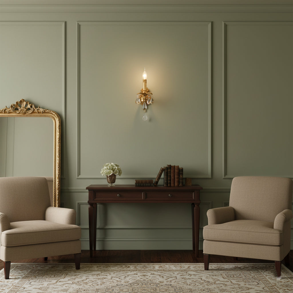 Adriana Brass Wall Lamp — view 12