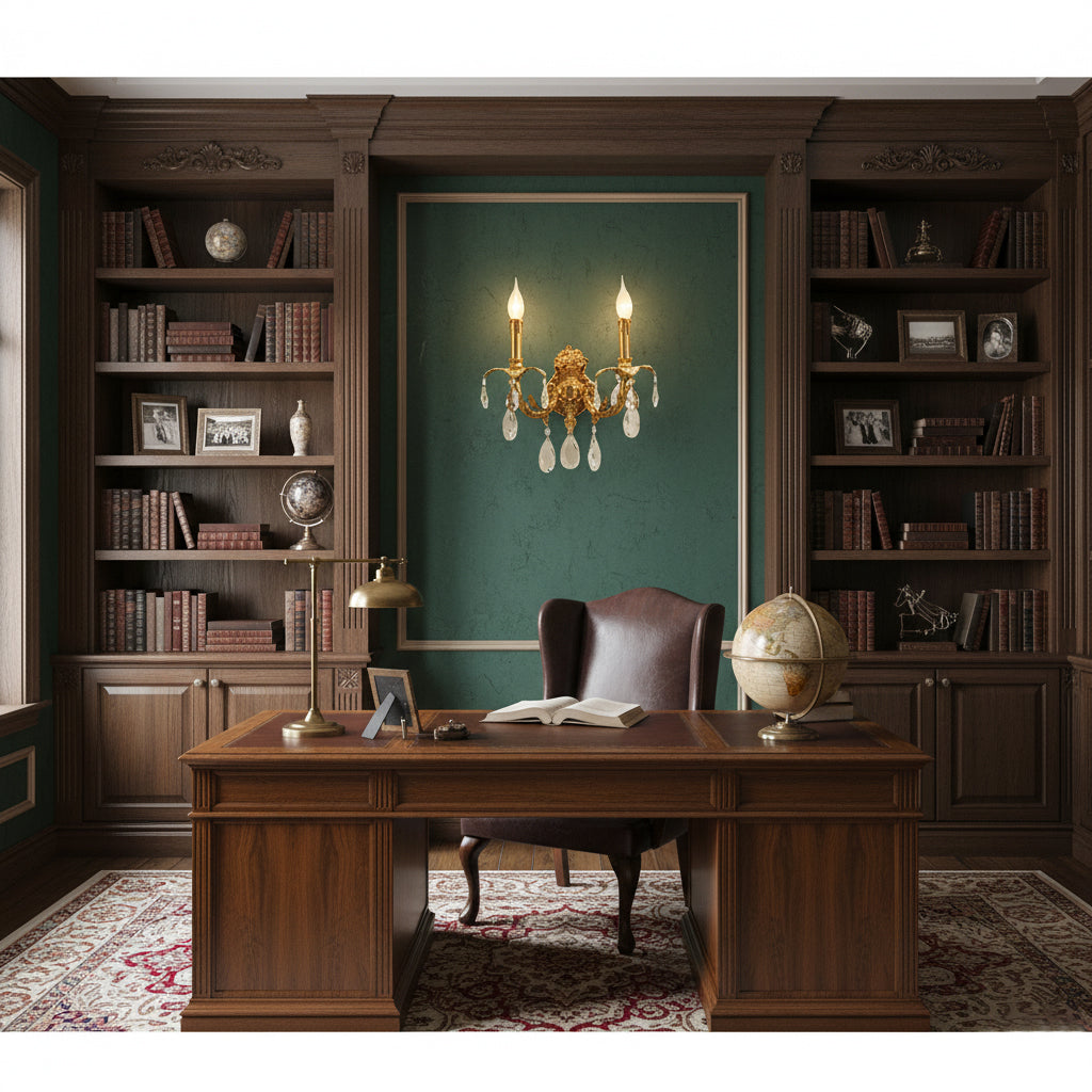 Adriana Brass Wall Lamp — view 15
