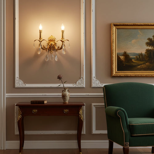 Adriana Brass Wall Lamp — view 2
