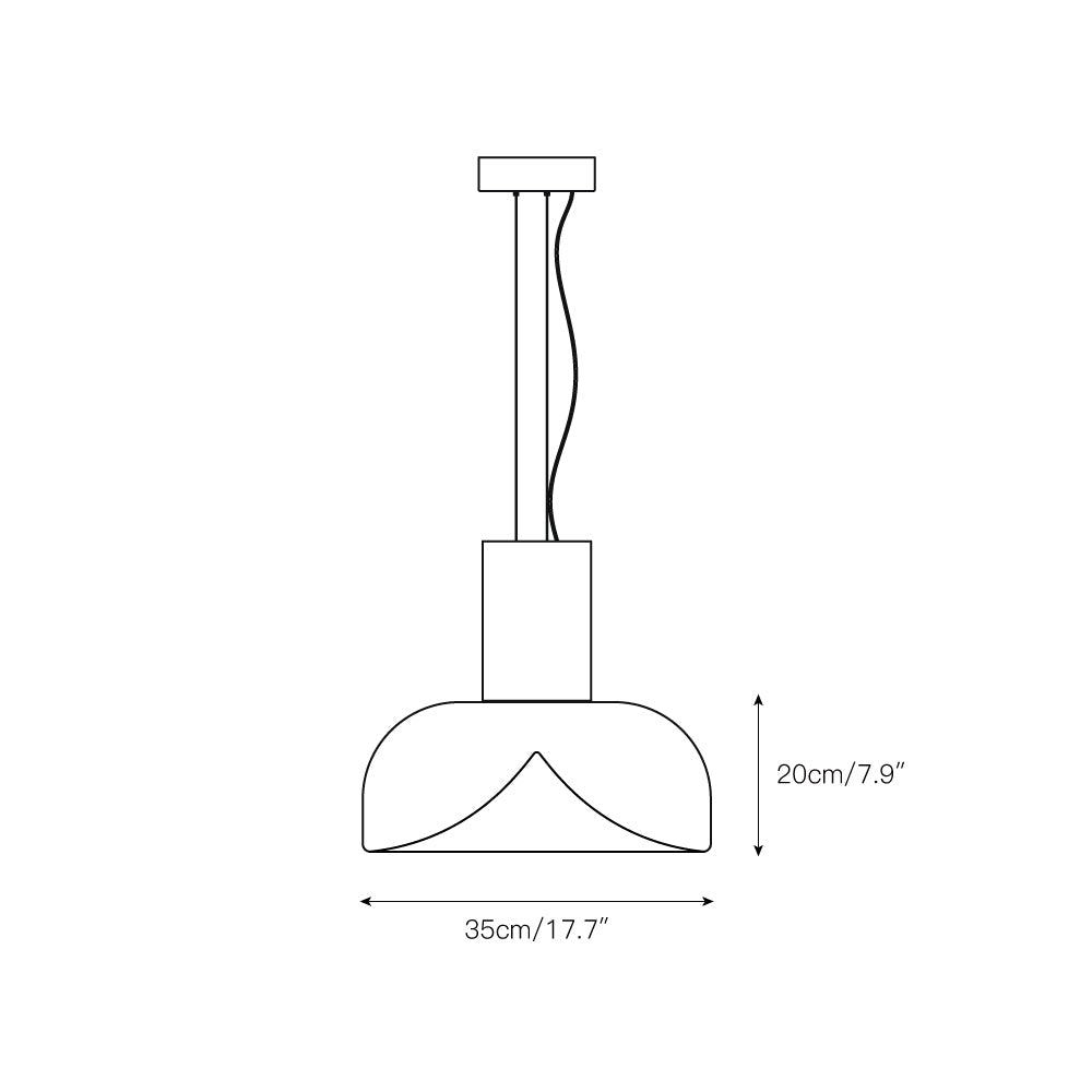 Aella Glass Pendant Light — view 4
