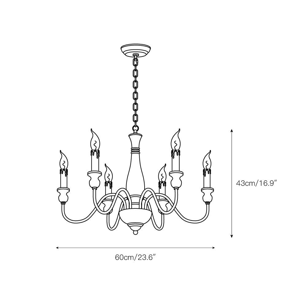 Afralia Wooden Chandelier — view 4