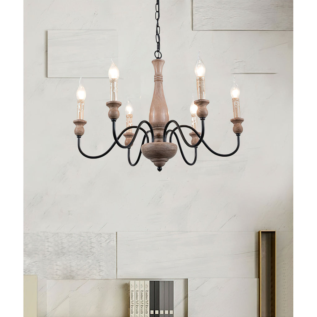 Afralia Wooden Chandelier — view 11