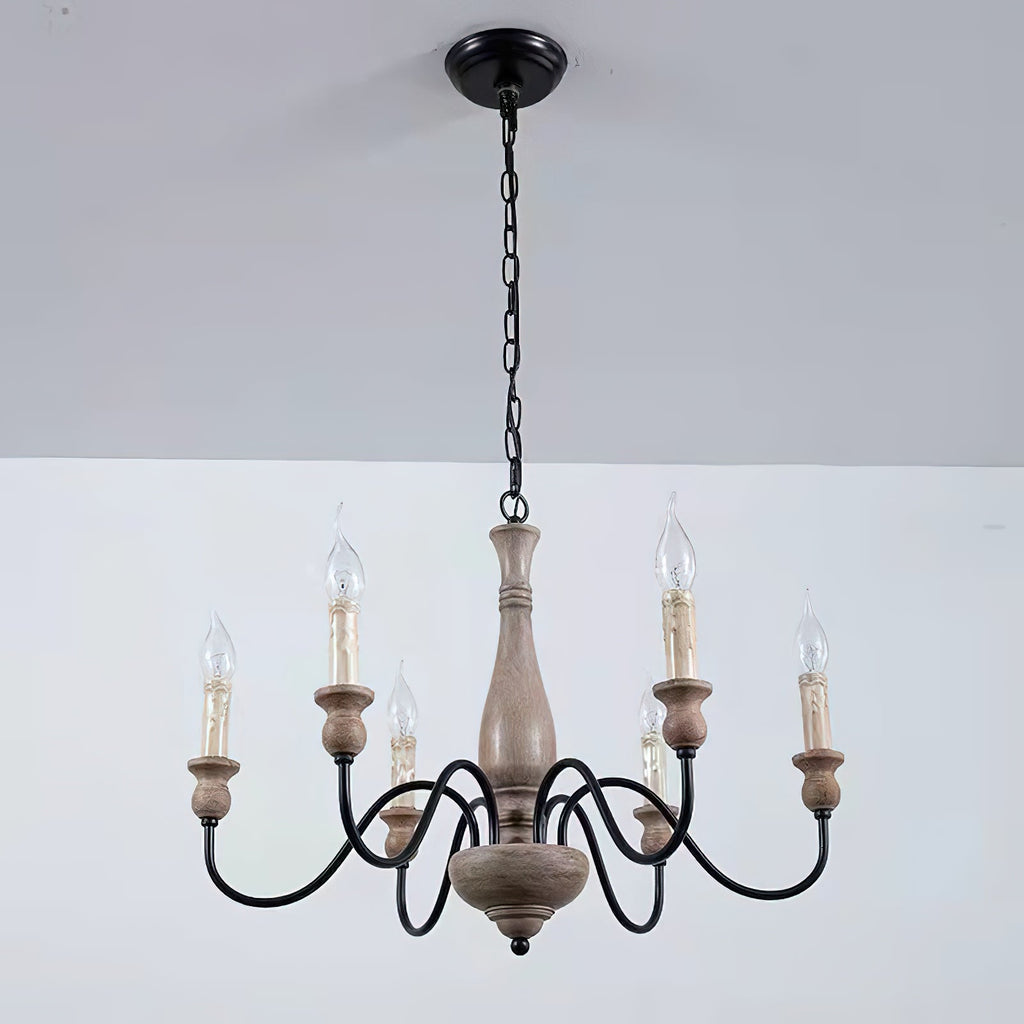 Afralia Wooden Chandelier — view 14