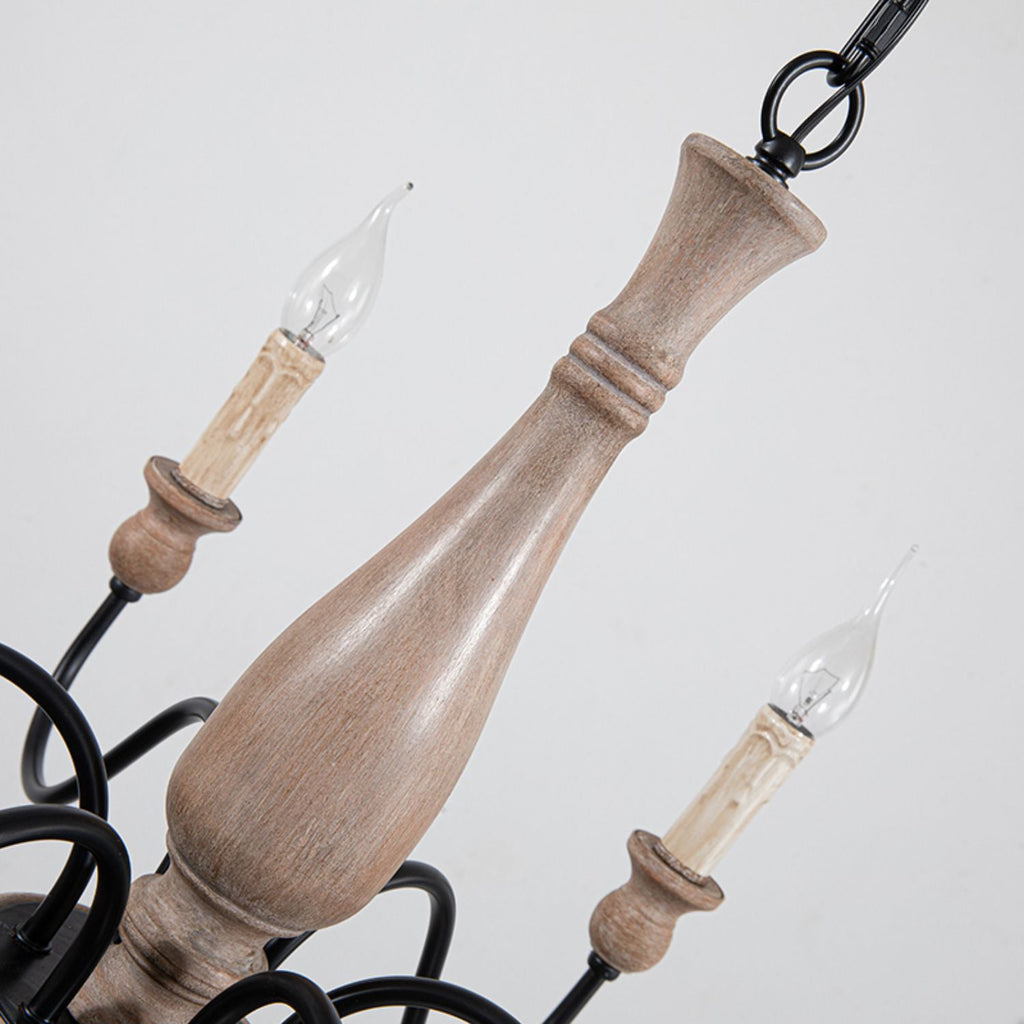 Afralia Wooden Chandelier — view 20