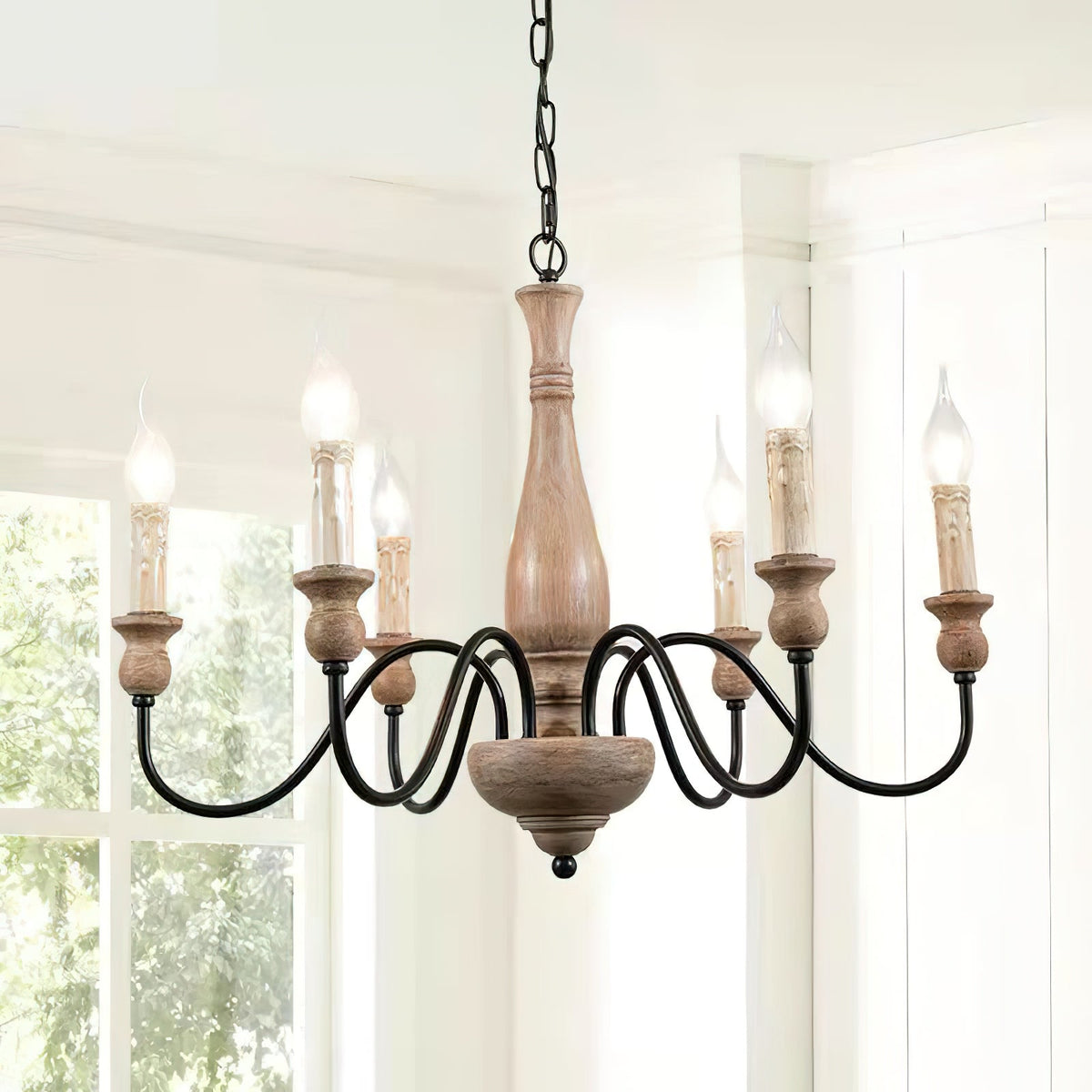 Afralia Wooden Chandelier — view 5