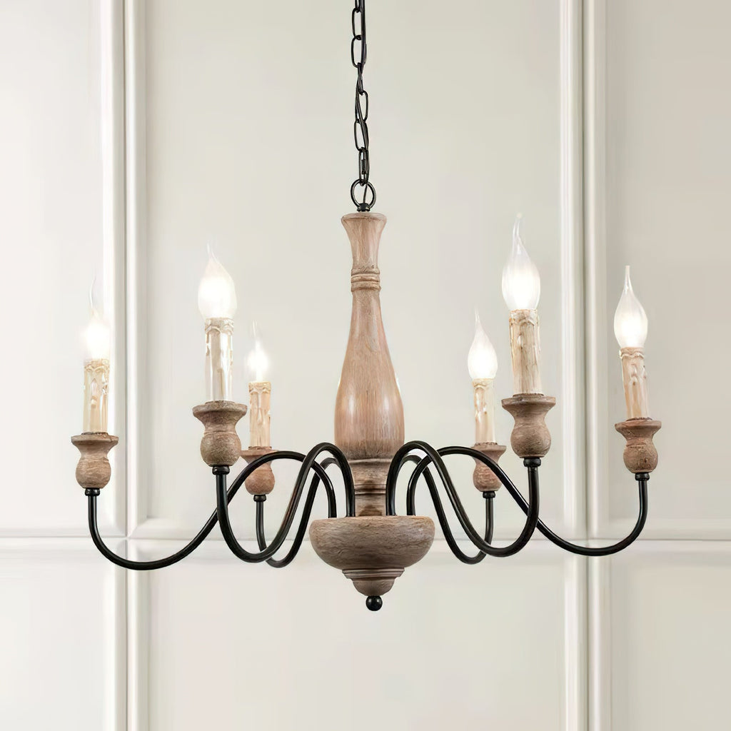 Afralia Wooden Chandelier — view 8