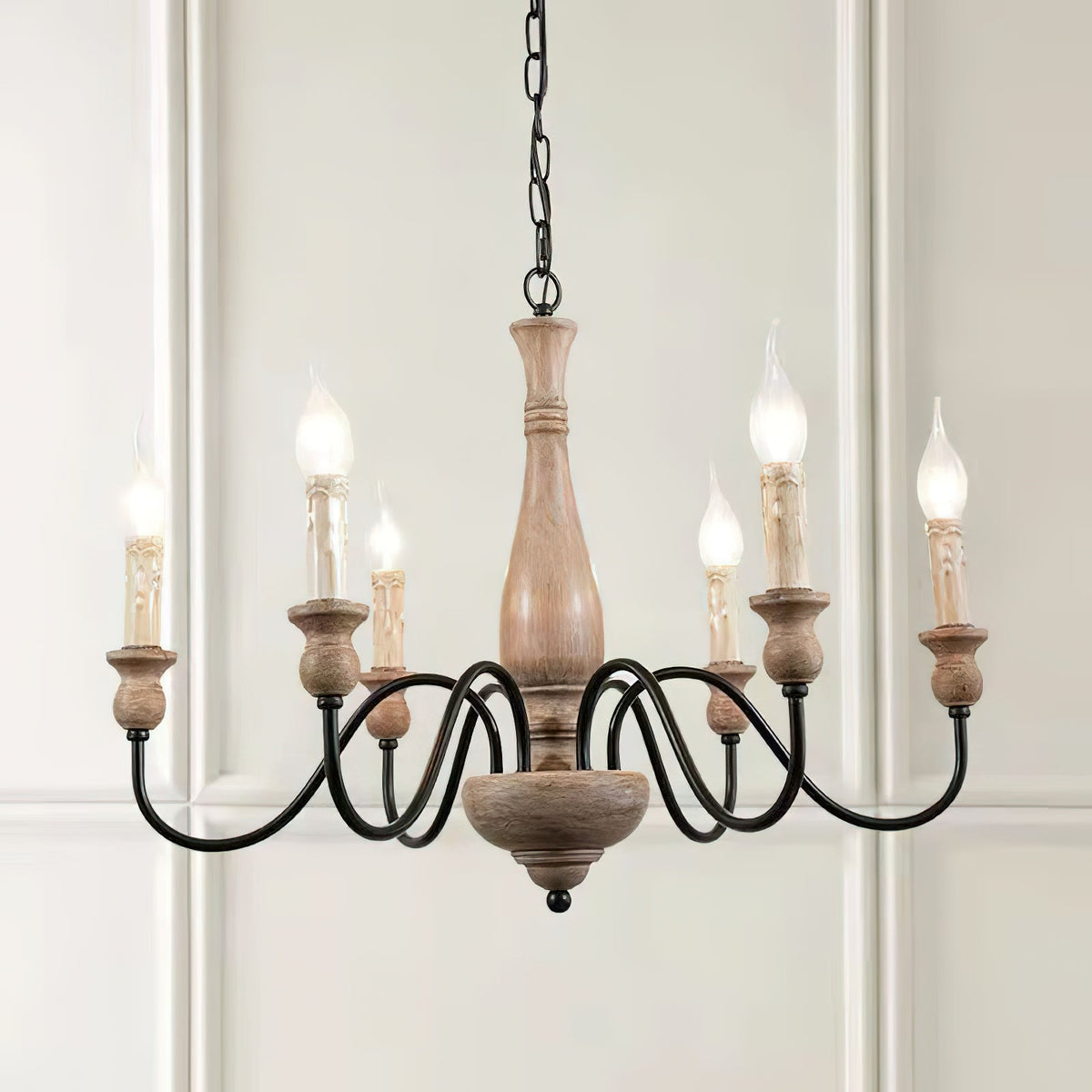 Afralia Wooden Chandelier — view 8