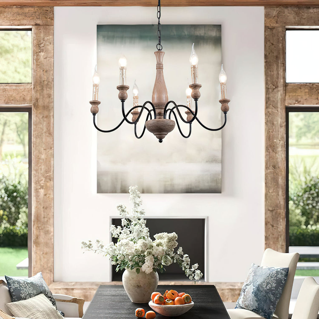 Afralia Wooden Chandelier — view 6
