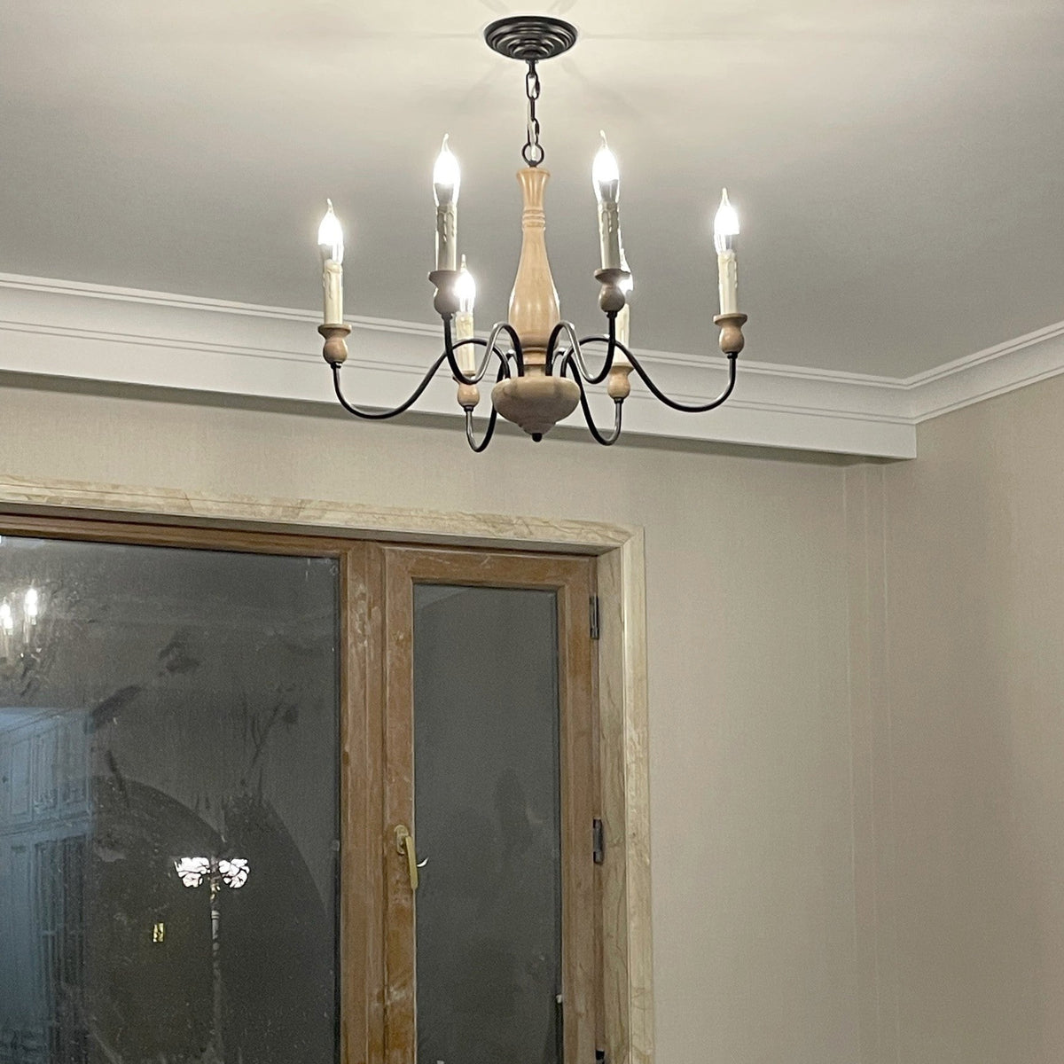 Afralia Wooden Chandelier — view 9